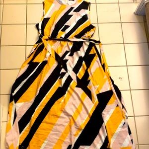 Light-weight Belted Maxi Dress